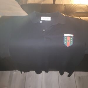 Gucci Polo Shirt with Emblem Patch